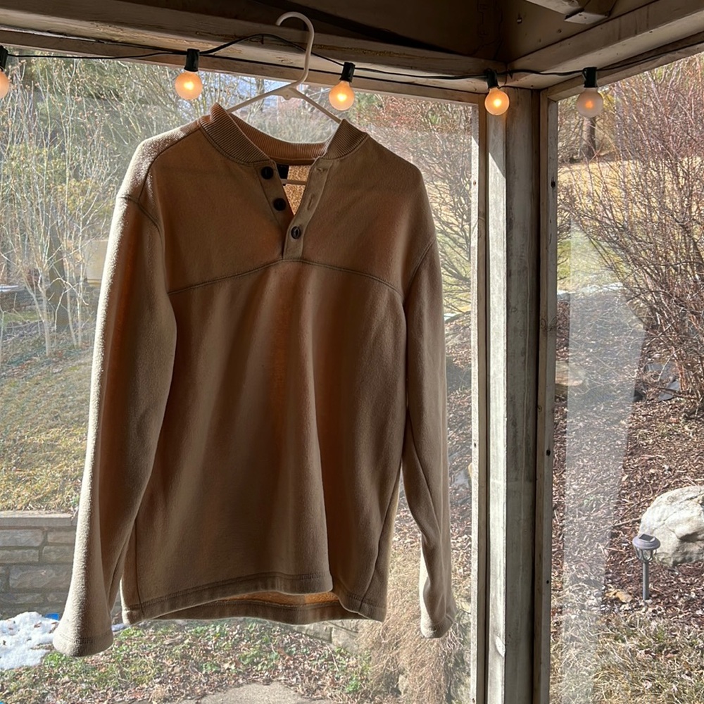 Vintage Quarter Button Heavy Sweater